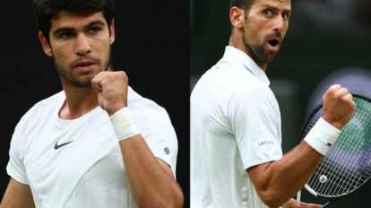 Final de Wimbledon entre Carlos Alcaraz y Novak Djokovic
