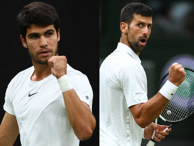 Final de Wimbledon entre Carlos Alcaraz y Novak Djokovic