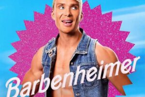 Fotomontaje de Cillian Murphy en la portada de Barbie
