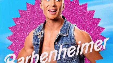 Fotomontaje de Cillian Murphy en la portada de Barbie