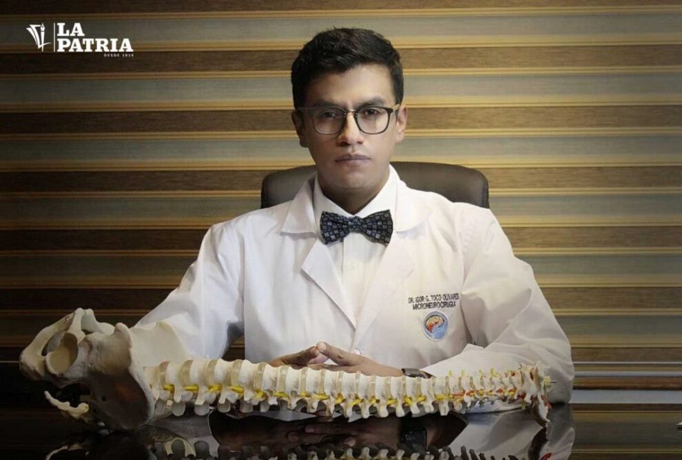 Igor Gonzalo Toco Olivares, neurocirujano destacado en Bolivia