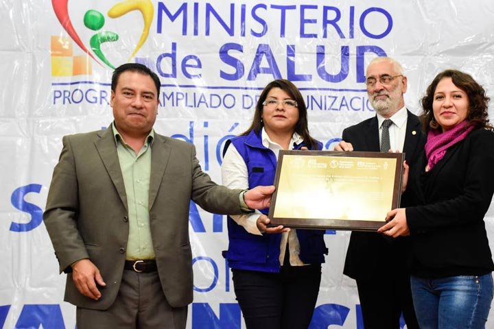 Bolivia libre de sarampión y polio