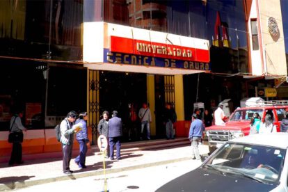 Matriculación sin multas en la Universidad Técnica de Oruro