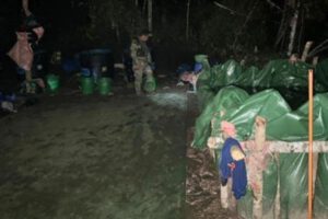 Operativo contra el narcotráfico en Tamborada