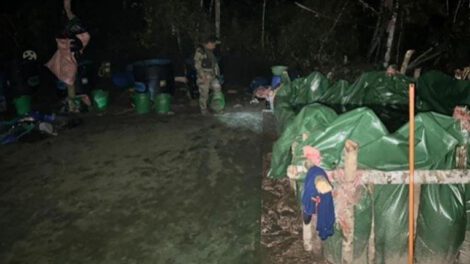 Operativo contra el narcotráfico en Tamborada