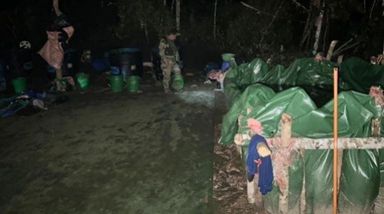 Operativo contra el narcotráfico en Tamborada