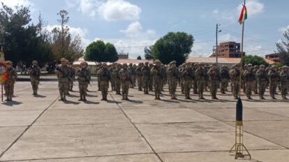 Capacitación militar anti-contrabando en Bolivia