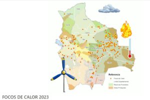 Focos de calor en Bolivia