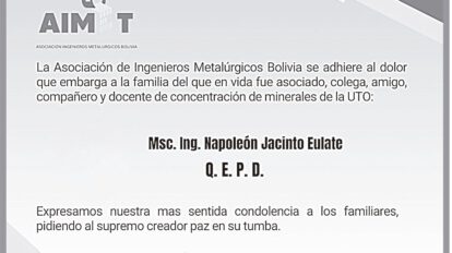 Necrológico de MSC. Ing. Napoleón Jacinto Eulate