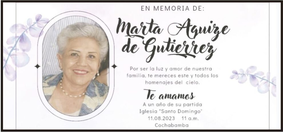 Marta Aguize de Gutierrez