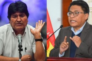 Morales se pronunció contra Lima en su programa dominical de radio