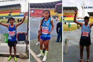 Atletas de Oruro destacan en el torneo nacional de atletismo