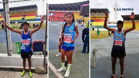 Atletas de Oruro destacan en el torneo nacional de atletismo