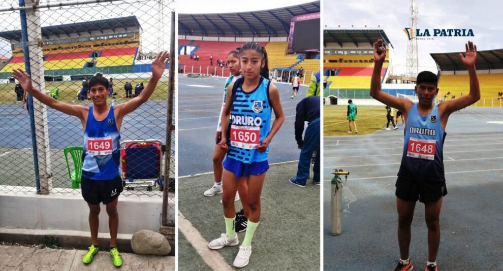 Atletas de Oruro destacan en el torneo nacional de atletismo