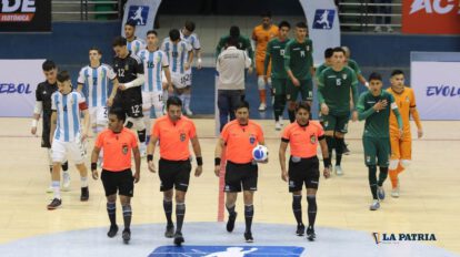 Bolivia y Argentina en Futsal