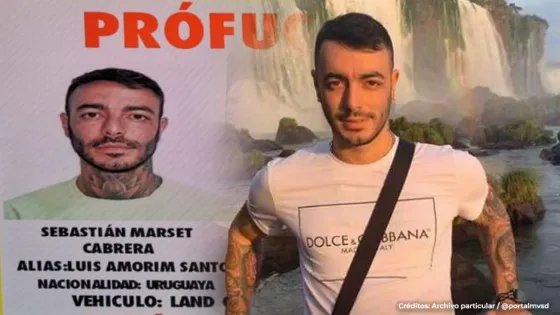Recompensa por captura de narcotraficante Sebastián Marset Cabrera