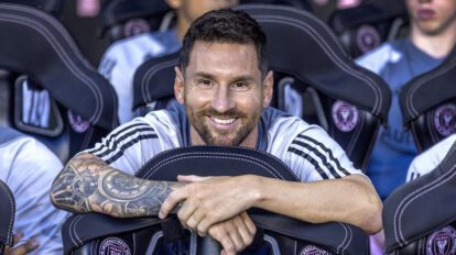 Lionel Messi en su traslado al Inter Miami CF