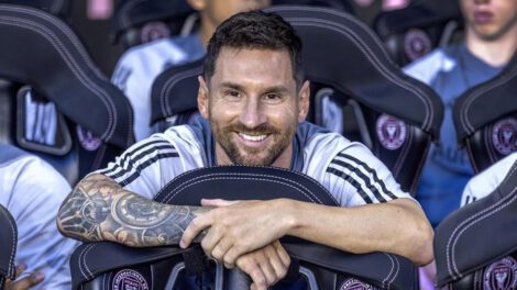 Lionel Messi en su traslado al Inter Miami CF