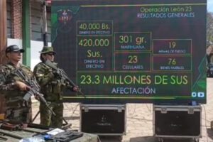 Operación León 23 busca desmantelar red de narcotráfico