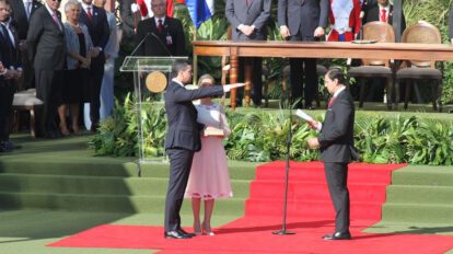 Santiago Peña hace juramento como nuevo presidente de Paraguay