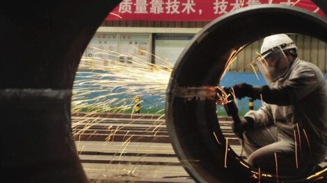 Producción industrial en China