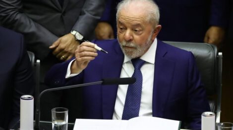 El presidente de Brasil, Luiz Inácio Lula da Silva, en la cumbre BRICS