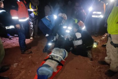 Rescate de turista suiza que cayó 8 metros en río de Sacopampa