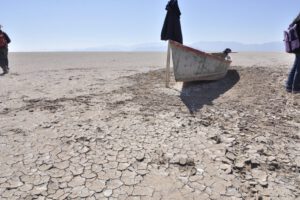 Denuncian disminución del lago Poopó por falta de aguas del Río Desaguadero