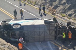 Accidente en Oaxaca con inmigrantes venezolanos