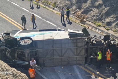 Accidente en Oaxaca con inmigrantes venezolanos