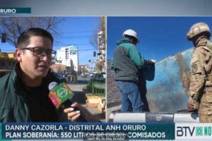 ANH incauta 550 litros de diésel y tanques clandestinos en Oruro