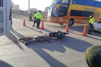 Accidentes de motociclistas en Bolivia
