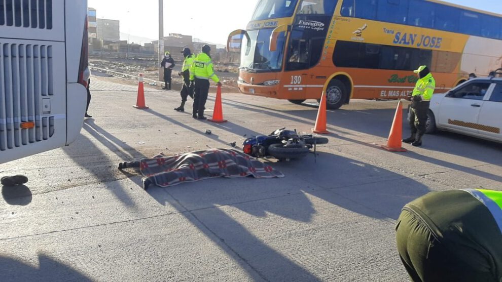 Accidentes de motociclistas en Bolivia