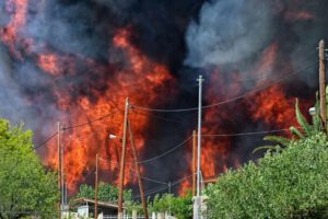 Incendios forestales en Grecia