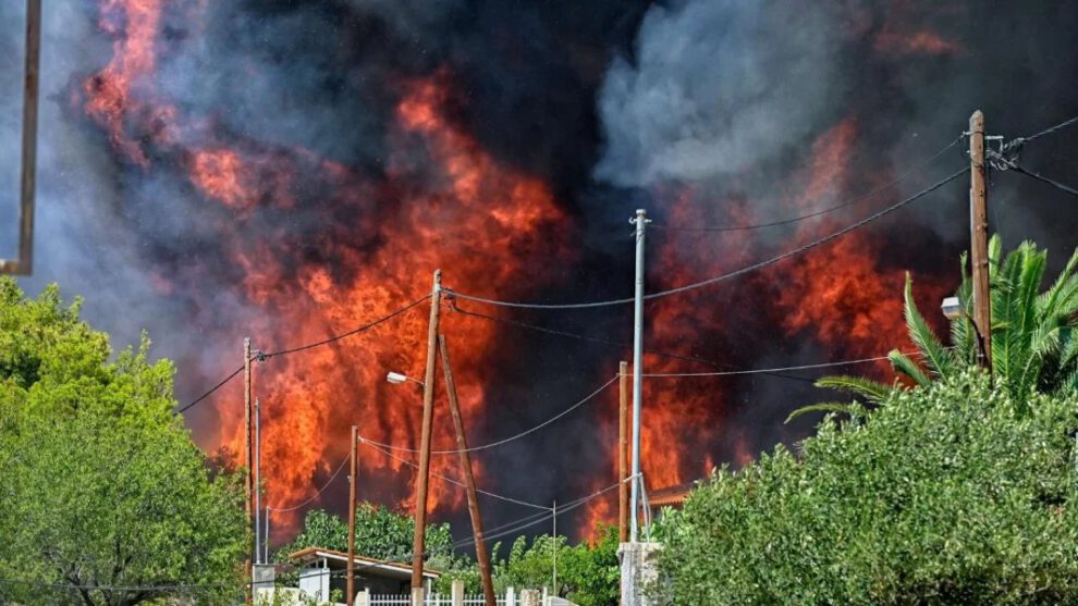 Incendios forestales en Grecia