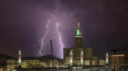 Tormentas en La Meca, Arabia Saudita
