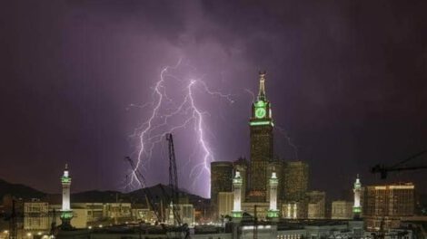 Tormentas en La Meca, Arabia Saudita
