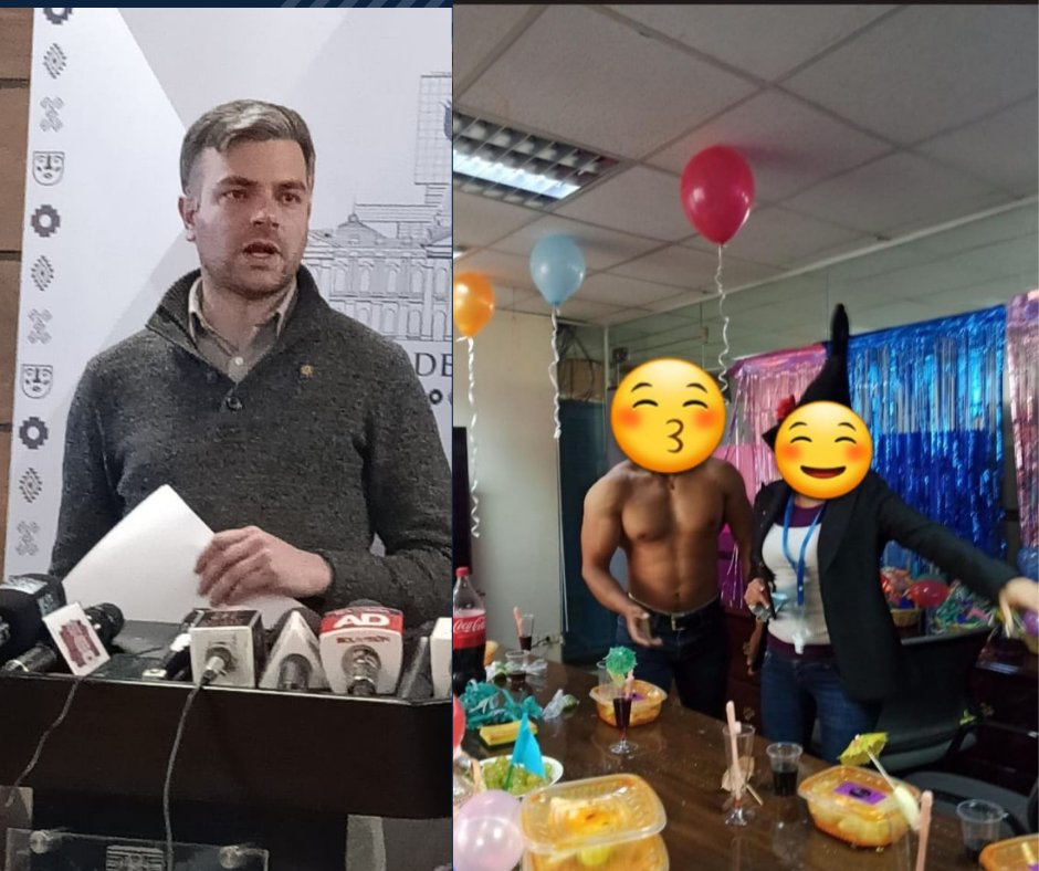 Fiesta en Entel con desnudistas y bebidas alcohólicas
