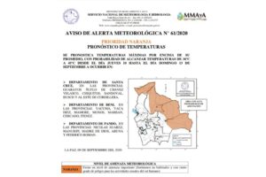 Alerta naranja por altas temperaturas en Santa Cruz, Beni y Pando