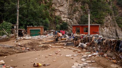 Evacuación masiva en China por fuertes lluvias