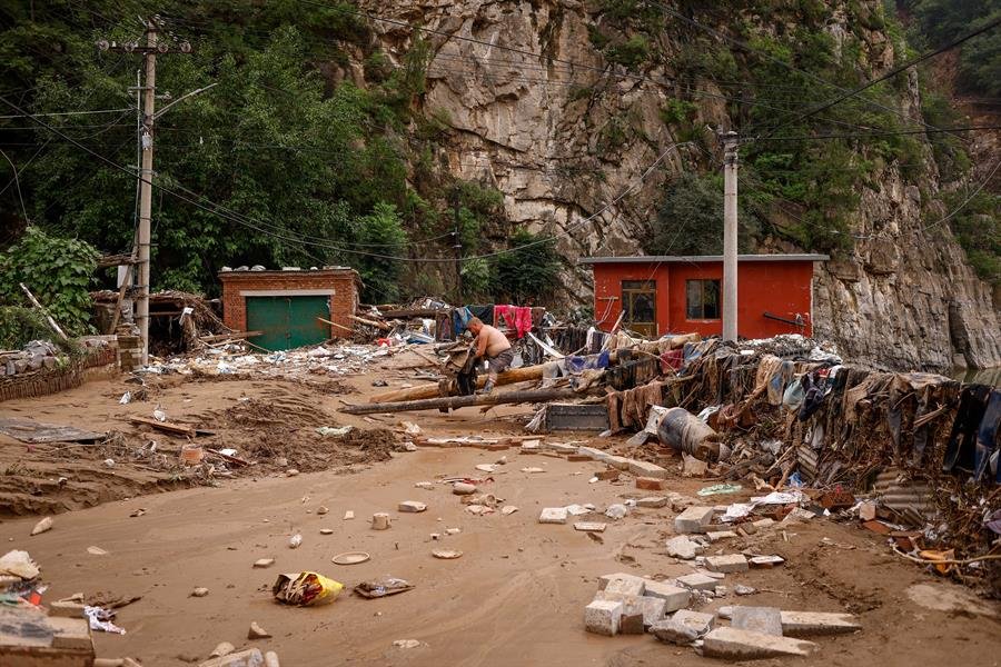 Evacuación masiva en China por fuertes lluvias