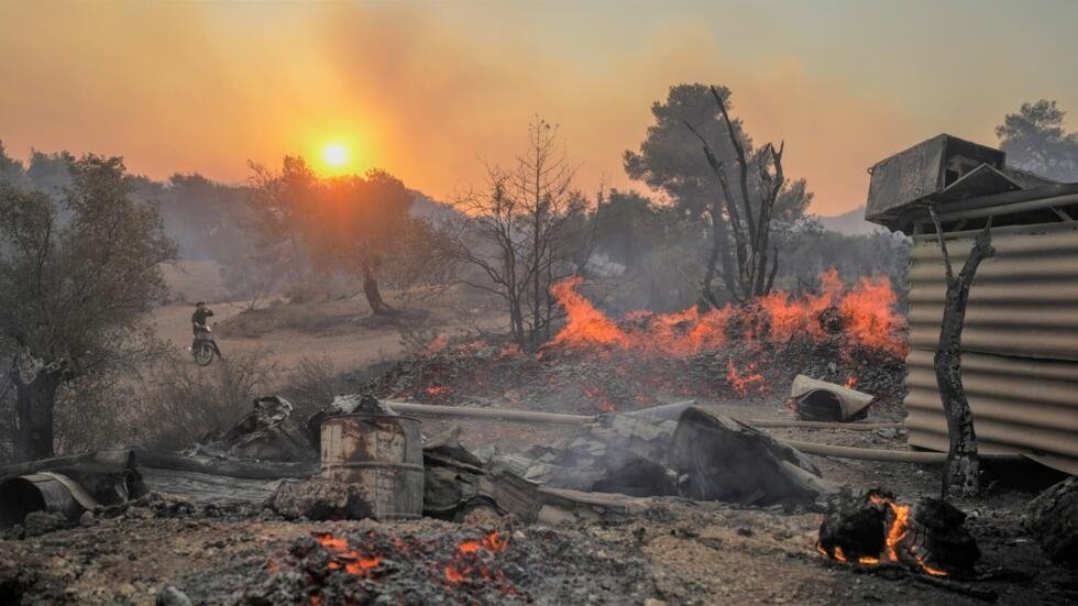 Incendios en Grecia alcanzan cifras récord