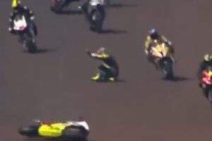Accidente en el Campeonato de Motovelocidad de Brasil
