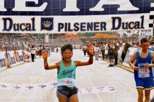 Nemia Coca, destacada atleta y entrenadora de fondistas de élite
