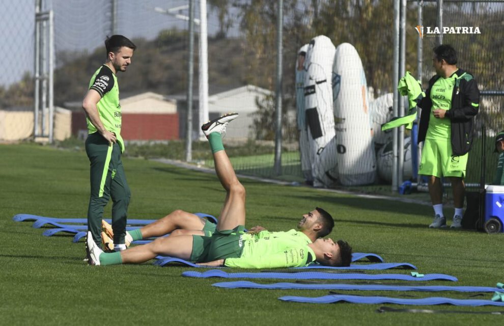 Entrenamiento de Bolívar para el encuentro contra Brasil