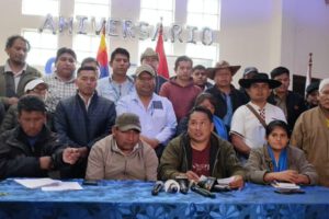 Bloqueo de caminos en Bolivia