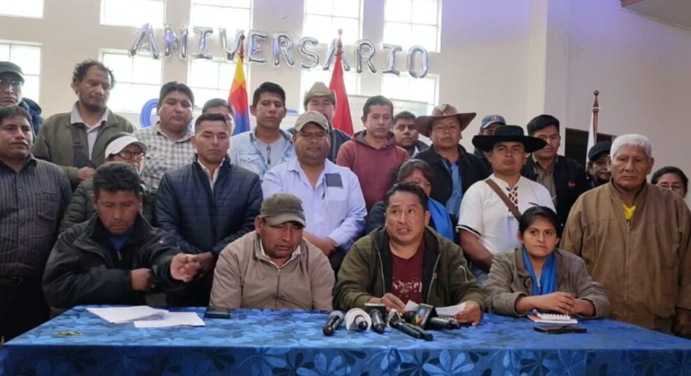 Bloqueo de caminos en Bolivia