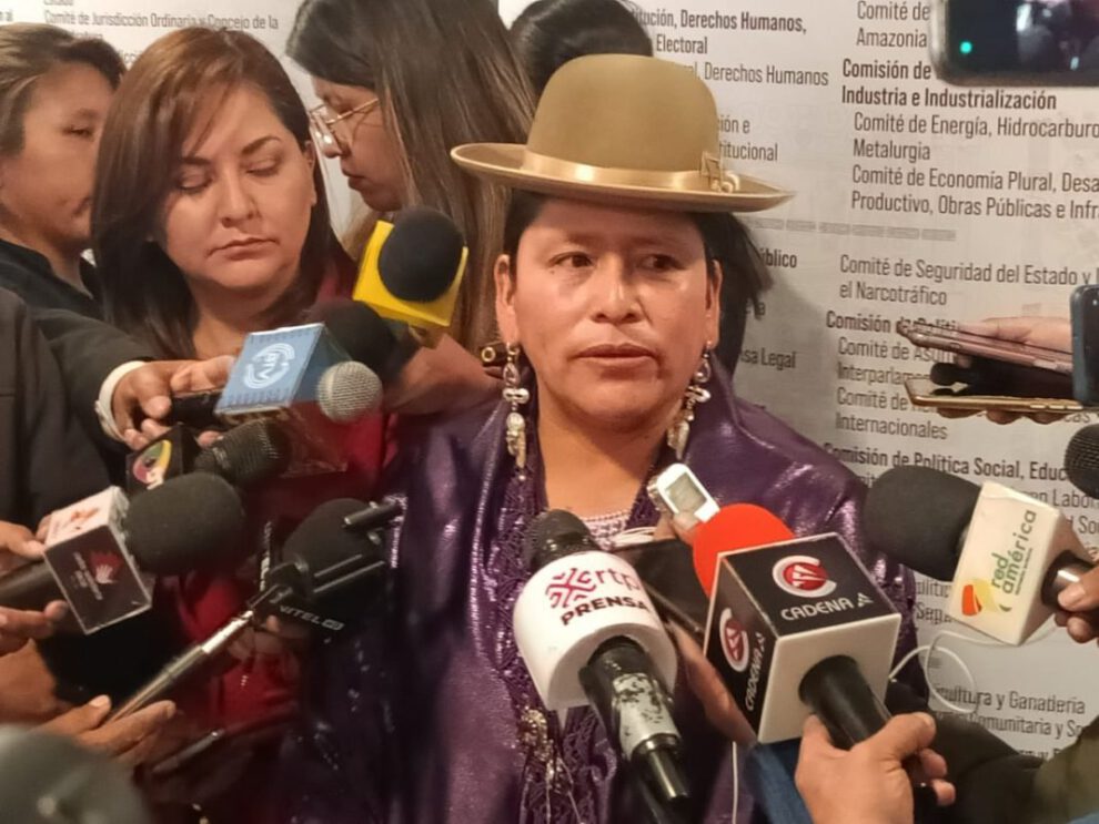 Senadora Virginia Velasco denuncia intento de desestabilización