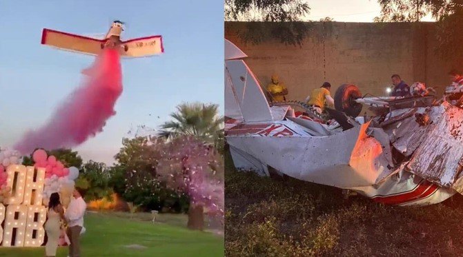Accidente aéreo en México durante revelación de sexo