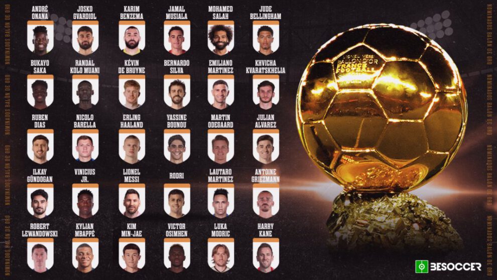Balón de Oro 2023 con Messi, Haaland y Mbappé